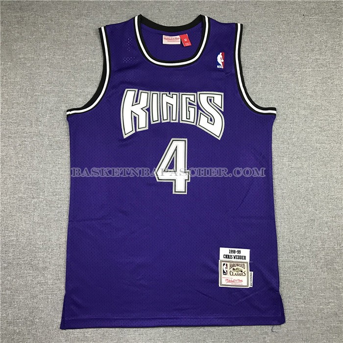 Maillot Sacramento Kings Chris Webber Mitchell & Ness 1998-99 Noir